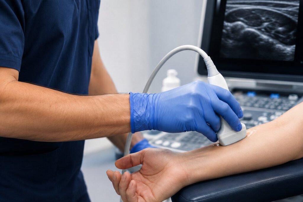 Especialidades de fisioterapia en Alcobendas 3 Tratamiento ecoguiado con ecografía musculoesquelética en Clínica AlcoFisio, Alcobendas